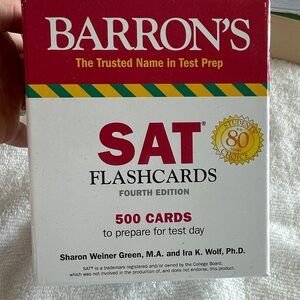 Barron's SAT Flashcards (Red & White) - 500 Cards, Fourth Edition
